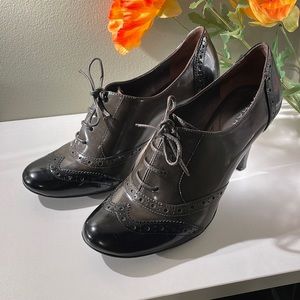 🌷Tahari Gray Oxford Heels US Size 7M Cottagecore Style 🌻